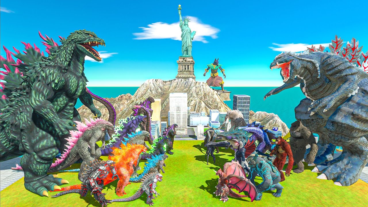 Team Godzilla 2000 x Monster Godzilla vs Team Godzilla Ultima x King Kong x Kaiju Monsters - ARBS