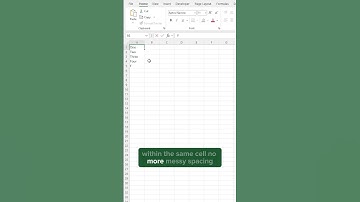 Master This Simple Trick to Add Line Breaks in Excel! #excel #shorts