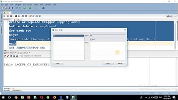 oracle pl sql lec 21(6) backup using triggers in pl sql tutorial