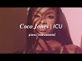 Coco Jones ICU Piano Instrumental Karaoke Lyrics
