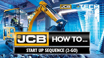How to start up your JCB 19C-1E electric mini excavator