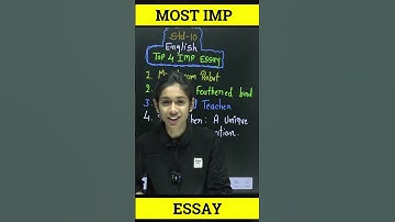 MOST IMP ESSAY FOR #std10english #impquestions #mostimportantquestions