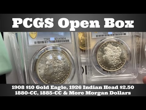 PCGS Open Box - 1908 $10 Gold Eagle, 1880-CC, 1885-CC U0026 More Morgan Dollars