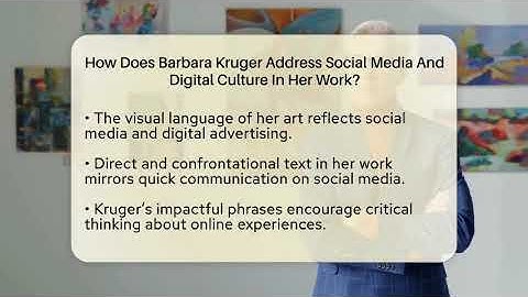 How Does Barbara Kruger Address Social Media And Digital Culture In Her Work? - Inside Museum Walls