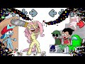 Insanity stories mini crewmate vs fluttershy teen titans co and bandu  among us vs fnf animation