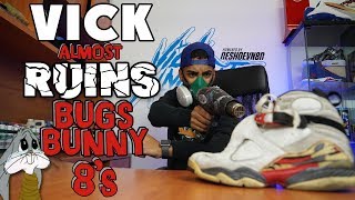 Vick Almighty almost ruins Bugs Bunny Air Jordan 8