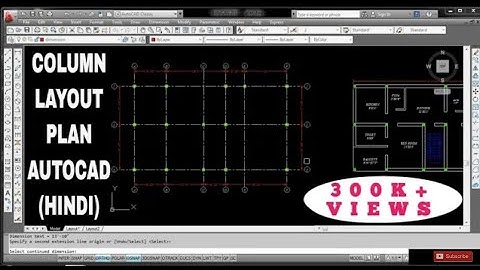 Column layout plan in autocad ||Creating layout plan || Structural column Drawing layout plan