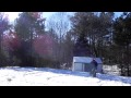 Dirt bike in the snow