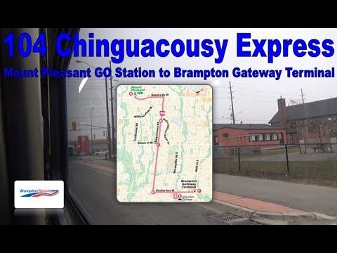 104 Chinguacousy Exp. - Brampton Transit 2012 New Flyer XD40 1210