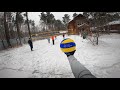 Волейбол на снегу от первого лица | SNOW VOLLEYBALL FIRST PERSON | BEST MOMENTS | 2022 | 133 episode