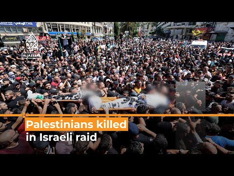 Funerals for Palestinians killed during Israeli raid in Nablus | Al Jazeera Newsfeed