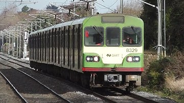IE 8300 Class Dart Train number 8329 - Portmarnock Station, Dublin