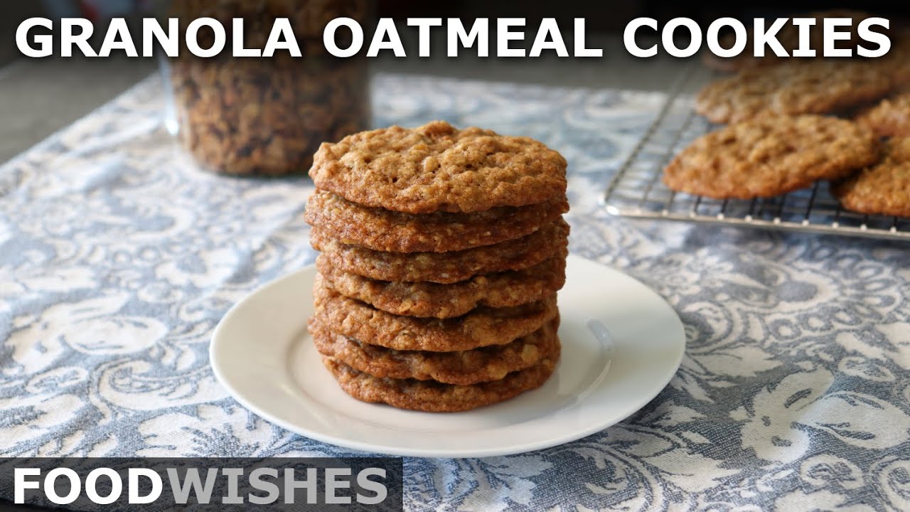 Granola Oatmeal Cookies - The Chewiest 