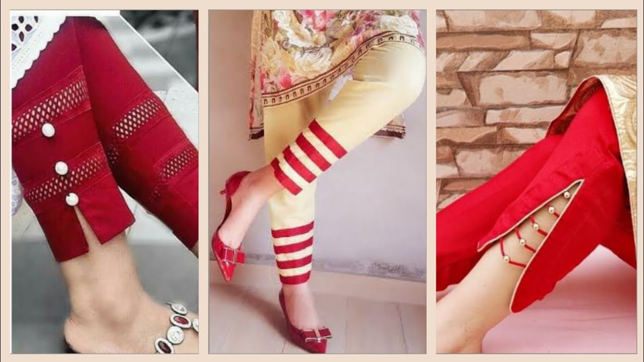 fcityin  Fashion Trends Latest Designer Party Wear Women Silk Gota Pant  With