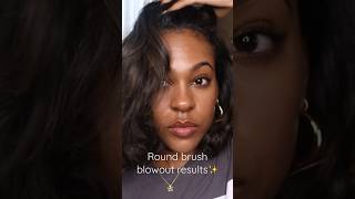 I love the turnout of the round brush blowout! Full round brush tutorial on my channel❤️