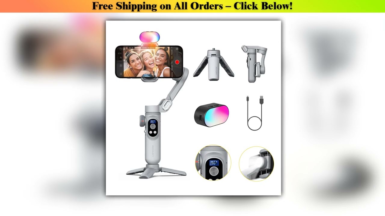 AOCHUAN Smart XPro 3 Axis Smartphone Gimbal Stabilizer For iphone And android Phone Stable