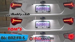 Buddy Club 86/BRZ/FR-S テールランプキット 86 Speed - Scion FRS | Subaru BRZ | Toyota 86 Performance