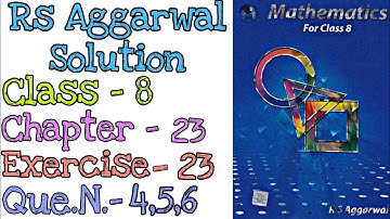 Line Graphs and Linear Graphs | Class 8 Exercise 23 Question 4,5,6 | Rs Aggarwal | @mdsirmaths
