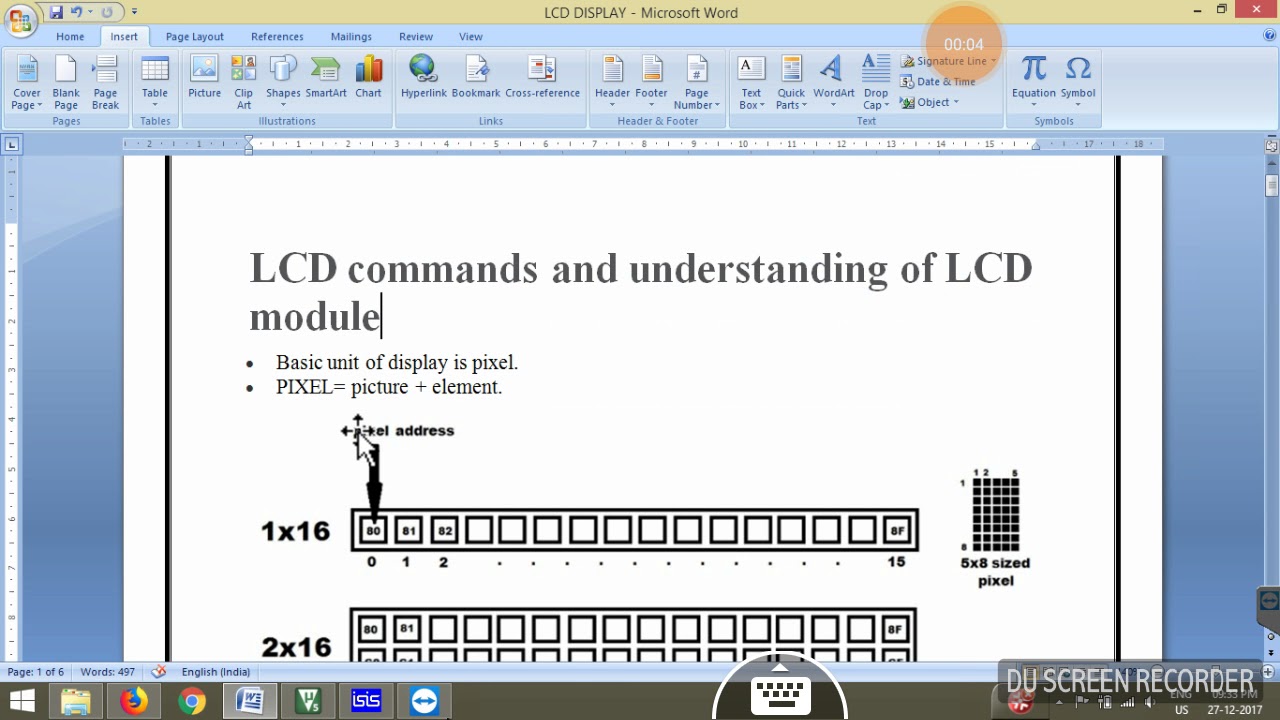 LCD interfacing with 8051 c code. - YouTube