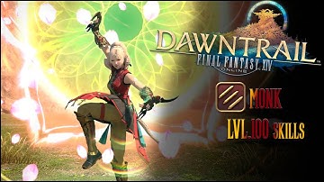 Monk lvl100 All Skills   Final fantasy XIV Dawntrail