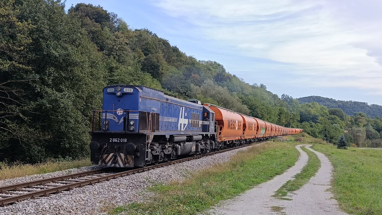 Roundabout freight trains filmed in Zagorje and Varaždin!