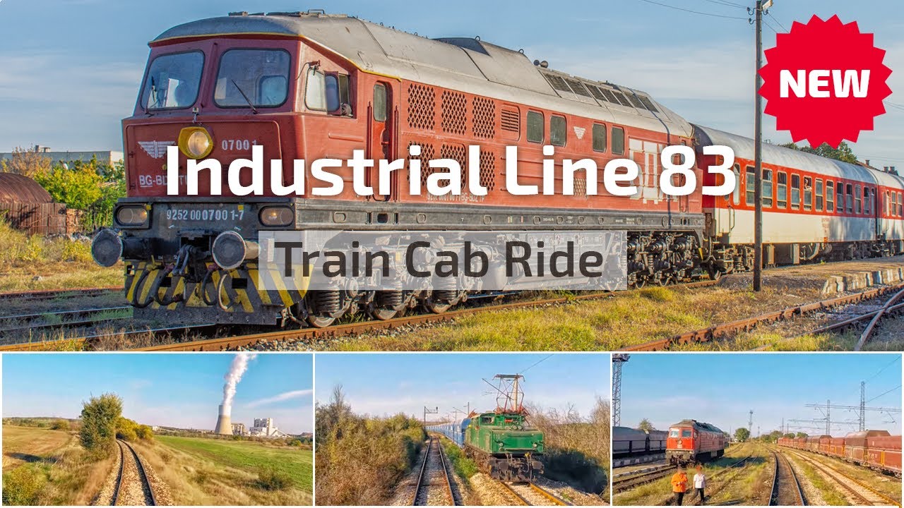 Cab Ride Bulgaria 🛤️ Ludmilla charter train on Freight line 83 🔥 ft