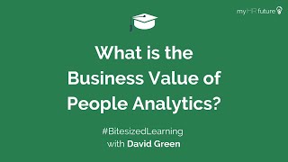 What is the Business Value of People Analytics
