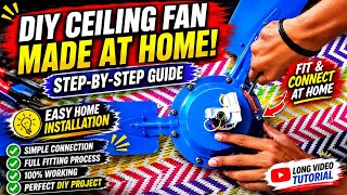 🔧 Ceiling Fan Repair &amp; Installation Process | Restore Old Fan Like New 😱🔥 Uttam science