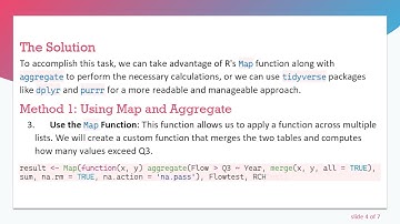 Using a Nested Lookup Table to Quantify Values in R for River Streamflow Data