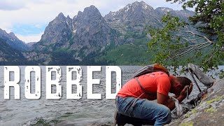 Our motorcycles got ransacked at Yellowstone National Park. #grandtetons #yellowstone #wyoming