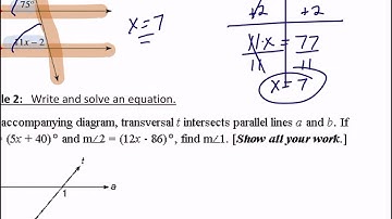 April 22 Instructional Video Use Corresponding angles to find missing measures
