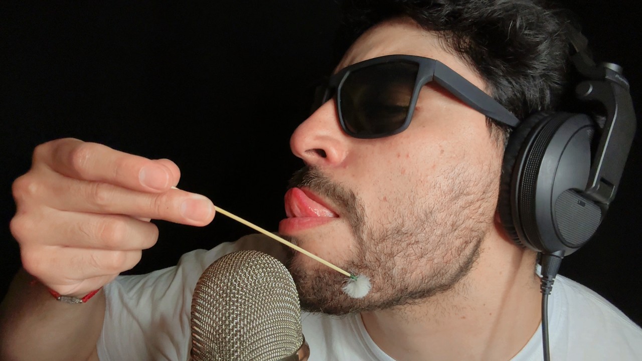 ASMR Beard Scratching With MOUTH SOUNDS (Insane TINGLES)