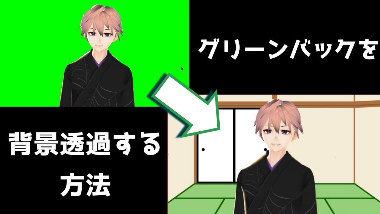 Obsでグリーンバックの背景を透過するやり方 Youtube