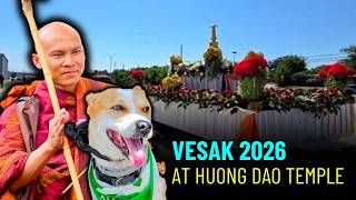 🔴 Live Update: Gathering for Peace Walk and Sacred Procession  — Vesak 2026 at Huong Dao Temple