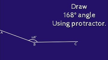 How to draw 168 degree angle using protractor. shsirclasses.
