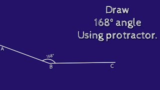 Celebrity How to draw 168 degree angle using protractor. shsirclasses. Profile