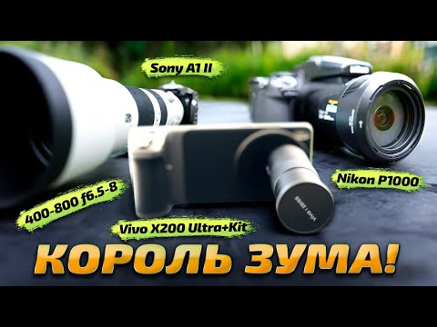 СМАРТФОН vs профессиональная КАМЕРА: Vivo X200 Ultra vs Sony A1 II vs Nikon Coolpix P1000