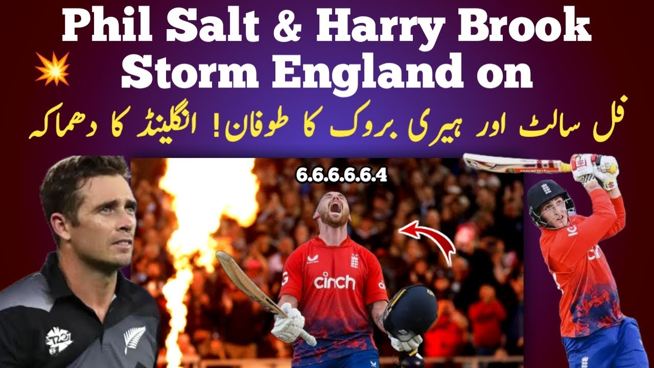 England Crush New Zealand in T20 – Phil Salt & Harry Brook’s Power Show Lights Up the Match!