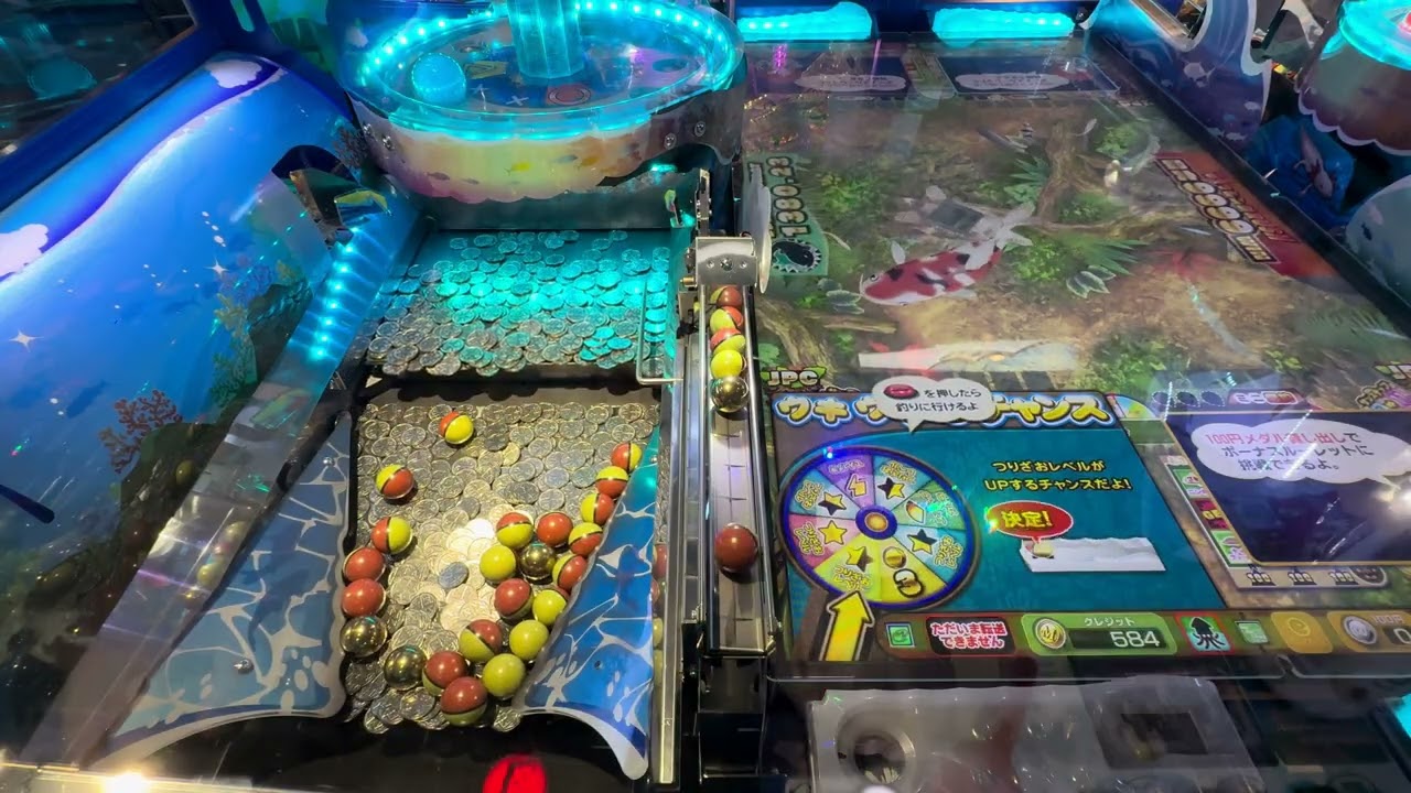つりのメダルゲームします！レッ釣りGO！ジャックポットチャンス