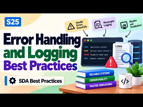 S25 | Error Handling and Logging Best Practices | SDA Best Practices | Uplatz