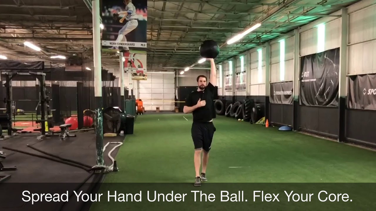 Single Arm Med Ball Overhead March YouTube
