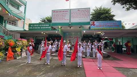 Nghi lễ chào cờ - Đội Trống kèn Trường THCS Hà Huy Tập - Lễ Khai giảng Năm học 2022-2023 - Video 4K