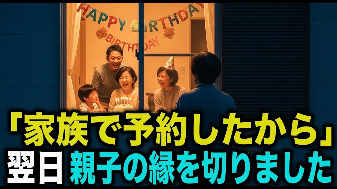 「家族で予約したから」──孫の誕生日会に呼ばれず、私はコンビニ弁当。翌日、援助をすべて止めました。