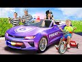 Wednesday Police Chase Adventure with Family Oliver Diana and Roma