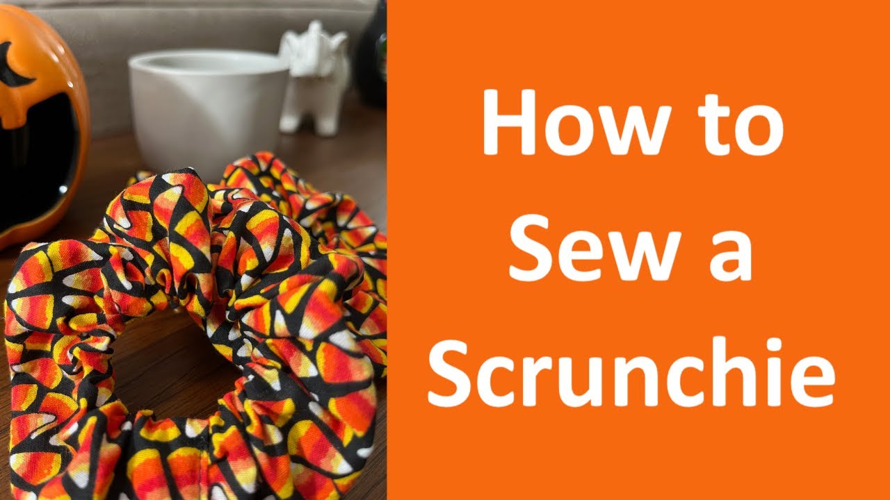 How to sew a scrunchie - YouTube