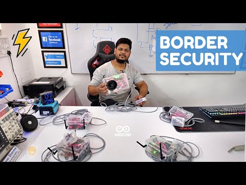 Wireless Border Post Security Project for Defence | BSF Project ideas #indianarmy