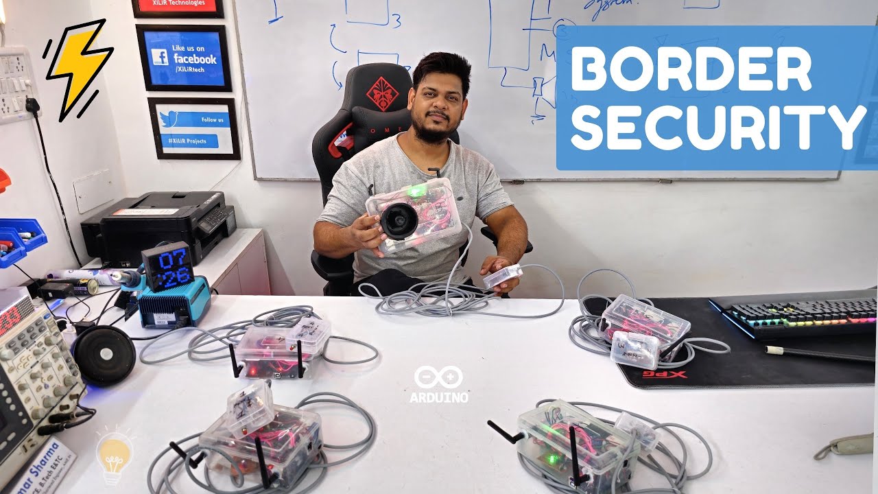 Wireless Border Post Security Project for Defence | BSF Project ideas 