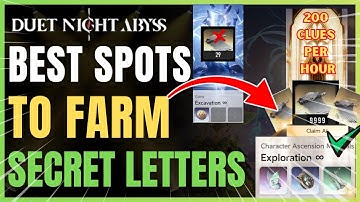 How to Farm Secret Letters FAST in Duet Night Abyss | Unlock Weapons & Characters Easily