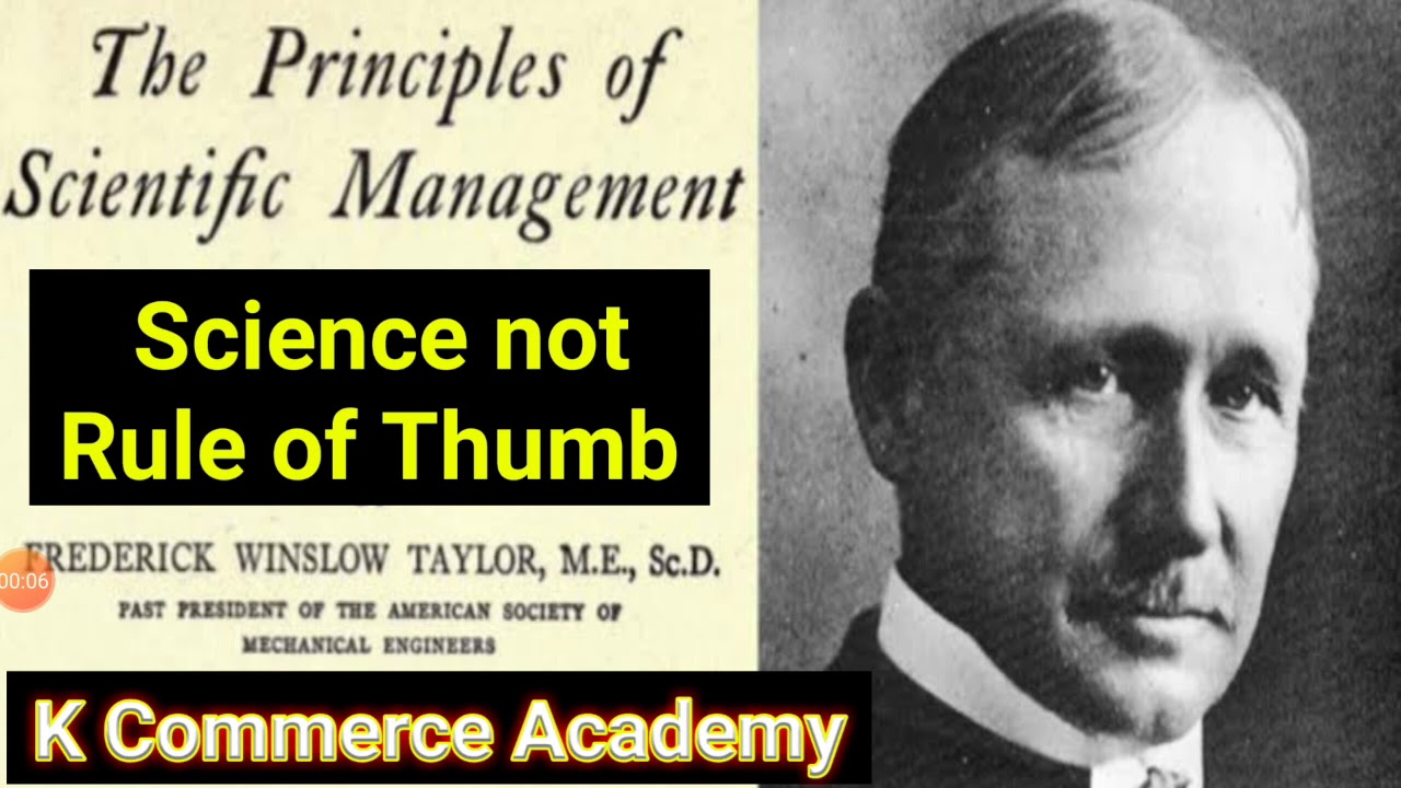 Science not Rule of Thumb II Scientific Principles of Management V2