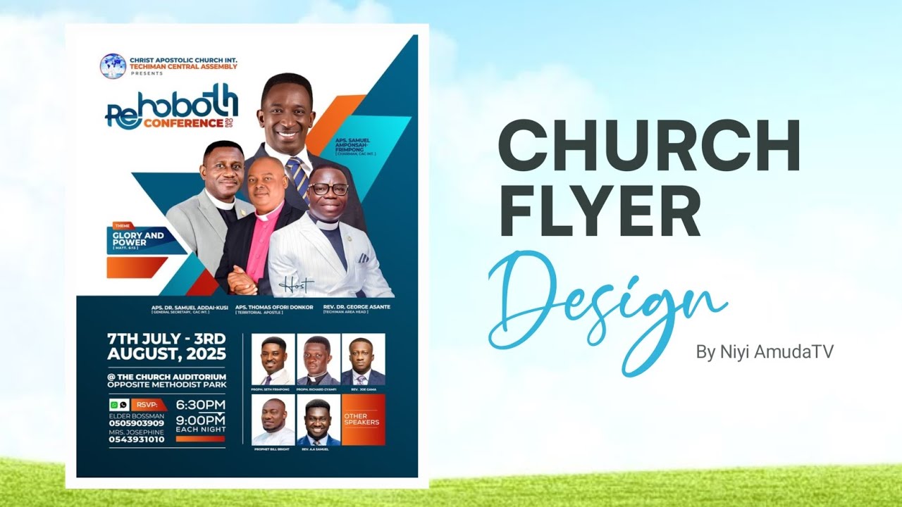 How to Create This Church Flyer Design in Pixellab|| Step-by-step 2026